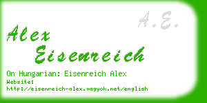 alex eisenreich business card